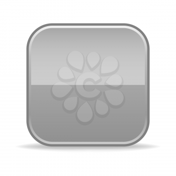Royalty Free Clipart Image of a Gray Square Icon