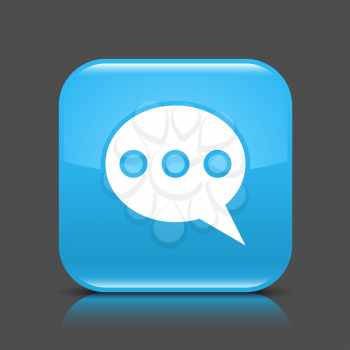 Royalty Free Clipart Image of a Speech Bubble Icon