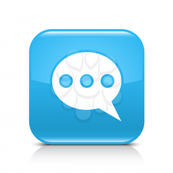 Royalty Free Clipart Image of a Speech Bubble Icon