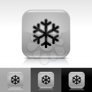 Royalty Free Clipart Image of a Set of Snowflake Icons