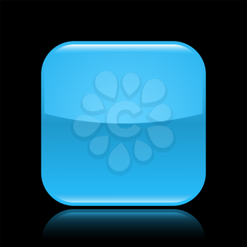 Royalty Free Clipart Image of a Blue Square