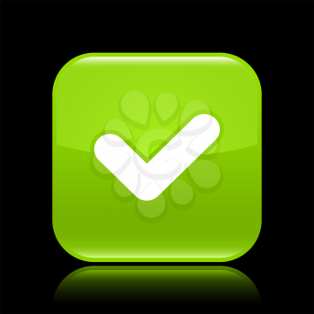 Royalty Free Clipart Image of a Checkmark Icon