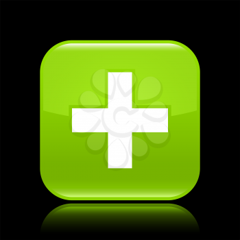 Royalty Free Clipart Image of a Cross Icon