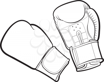 Royalty Free Clipart Image of Boxing Gloves