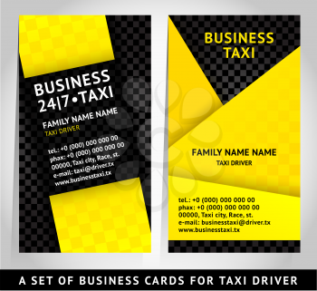 card design - business card template, vector illustration