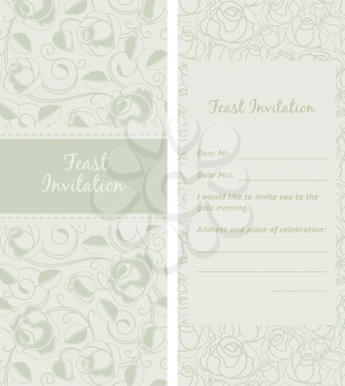 Feast-invitation, backdrop, design element