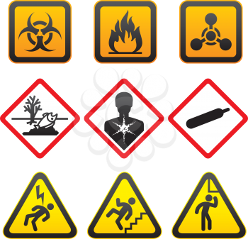 Warning symbols - Hazard Signs-Second
