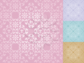 seamless pattern - ornamental background, vector