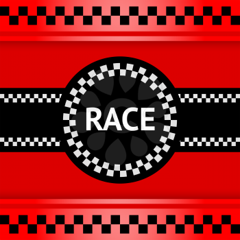 Racing background, square. Vector illustration 10eps