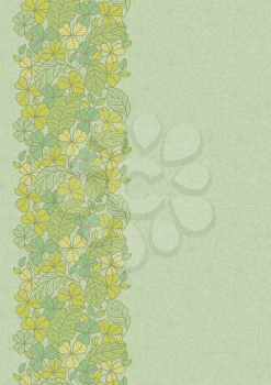 Leaf background vector, design element