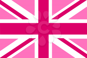 Pink Jack flag - LGBT pride community flag of Great Britain