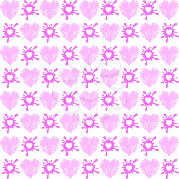 Valentine's day pattern, simple vector design element