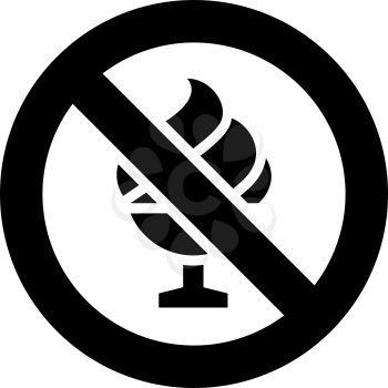 No ice cream forbidden sign, modern round sticker