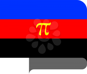 Polyamory pride flag, vector illustration