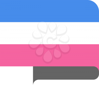 Heterosexual pride Flag, vector illustration