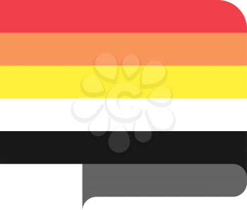 Lithsexual Pride Flag, vector illustration