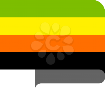 Aromantic pride flag, vector illustration