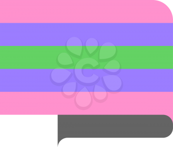 Trigender Pride Flag, vector illustration