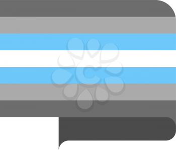 Demiboy pride flag, vector illustration