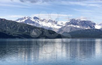 Alaska Glacier bay landscape in late summer season 