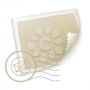 Blank Postage Stamp, vector