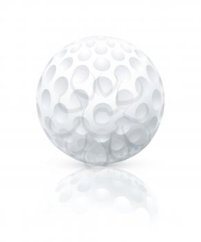 Golf ball, vector