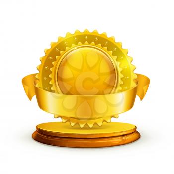 Gold award, vector