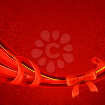 Greeting background red