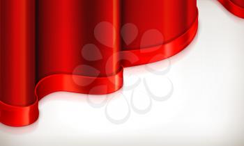 Red invitation background, vector