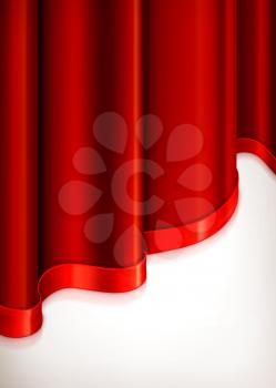 Vertical red invitation background, vector