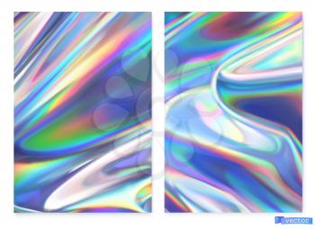 Holographic film. Abstract vector background