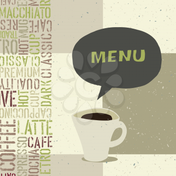 Coffeehouse menu template, vector, EPS8