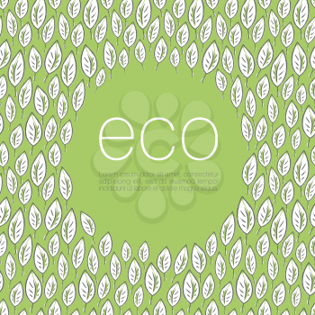 Ecology poster design background. Vector illustration, EPS10