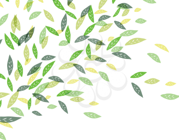 Fresh green leaves. Vector illustration, EPS10.