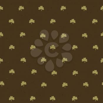 Clover leaf seamless pattern. Vector, EPS10