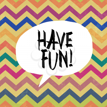 Have fun! Colorful aged chevron pattern. Grunge layers can be easy editable or removed.