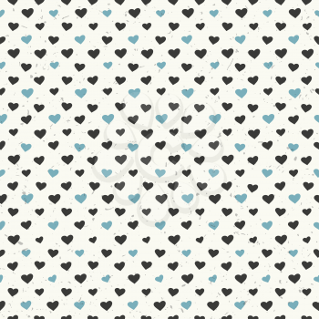Seamless hearts pattern textured