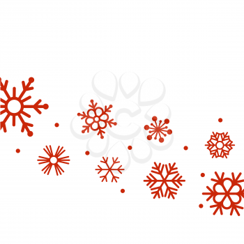 Red snowflakes