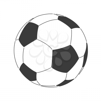 Soccer balls illustration. Isolated on white. 