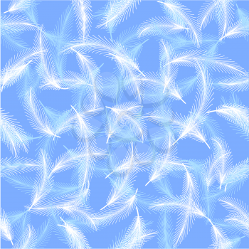 Feathers seamless background