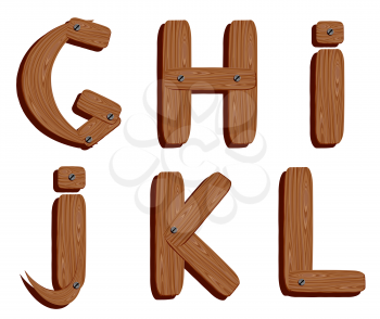 Wooden alphabet