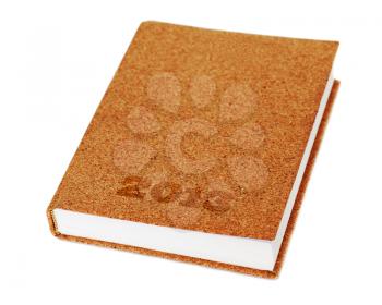 diary book isolate on white background