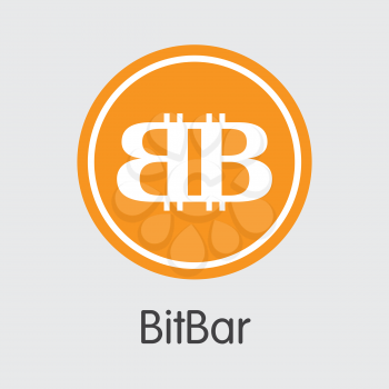 Bitbar Blockchain Pictogram Symbol. Blockchain, Block Distribution XBL Transaction Icon