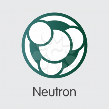 Neutron Finance. Blockchain Cryptocurrency - Vector Element. Modern Computer Network Technology Illustration. Digital Pictogram of NTRN. Concept Design Element.