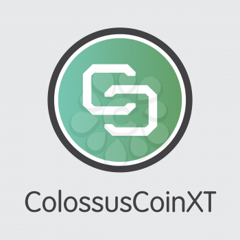 Colossuscoinxt - Logo of Fintech Industry, Finance Digitization. Modern Illustration. Premium Quality Logo of COLX. Simple Vector Logo of Design for Web Graphics.