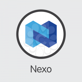 NEXO - Nexo. The Logo or Emblem of Money, Market Emblem, ICOs Coins and Tokens Icon.