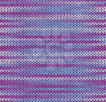 Style Seamless Knitted Pattern. Blue Pink White Color Illustration from my large Collection of Samples of knitted Fabrics
