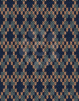 Style Seamless Male Dark Knitted Pattern