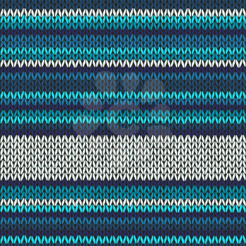 Seamless Color Striped Knitted Pattern
