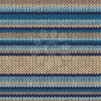 Knitted Seamless Color Striped Pattern